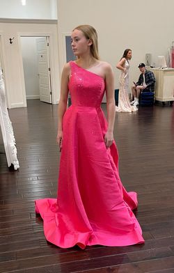 Style 54425 Sherri Hill Pink Size 00 Pageant Prom Ball gown on Queenly