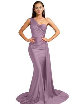 Style PS6321 Portia and Scarlett Purple Size 0 Fitted Tall Height Floor Length Mermaid Dress on Queenly