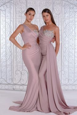 Style PS21219 Portia and Scarlett Purple Size 14 Plus Size Jersey Lavender Mermaid Dress on Queenly