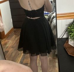Blush Prom Black Size 2 Mini Strapless Cocktail Dress on Queenly