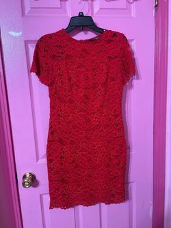 Ralph Lauren Red Size 8 Cap Sleeve Prom Cocktail Dress on Queenly