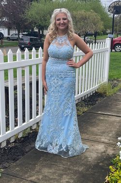 Alyce Paris Blue Size 4 50 Off Prom Floor Length Pageant A-line Dress on Queenly