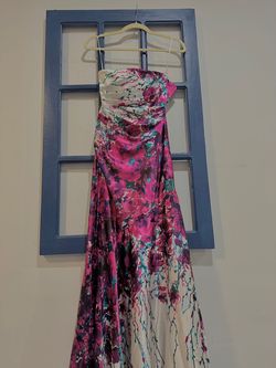 La Femme Multicolor Size 0 Floor Length Mermaid Dress on Queenly