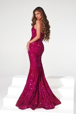 Style PS23521 Portia and Scarlett Pink Size 12 Ps23521 Sequined Black Tie Side slit Dress on Queenly