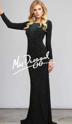 Mac Duggal Black Tie Size 6 Fitted Straight Dress on Queenly