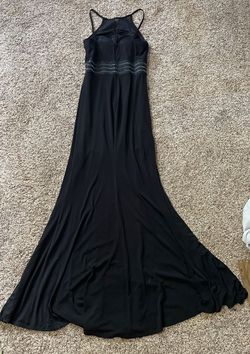 Jodi krostopher Black Size 6 Side slit Dress on Queenly
