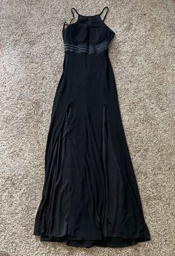 Jodi krostopher Black Size 6 Side slit Dress on Queenly