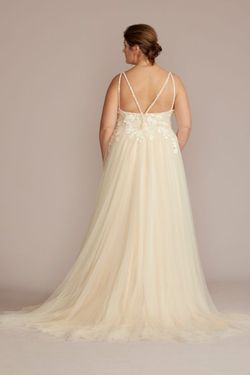 Melissa Sweet White Size 20 Plus Size Lace Bridgerton Floor Length A-line Dress on Queenly