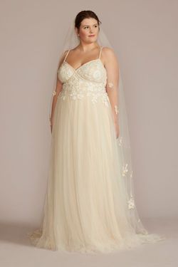 Melissa Sweet White Size 22 50 Off Plus Size Cotillion Train Ball gown on Queenly