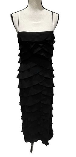 Tadashi Black Size 10 50 Off Silk Straight Dress on Queenly