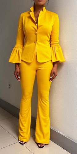 Fernando Wong Yellow Size 2 Pageant Jumpsuit Dress on Queenly