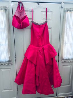 Jasz Couture Pink Size 4 Two Piece Halter Mermaid Dress on Queenly