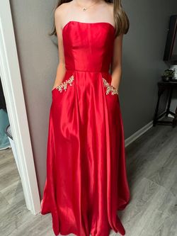 Red Size 2 A-line Dress on Queenly