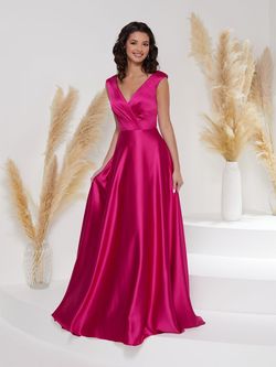 Style 48010 House Of Wu Pink Size 14 Jersey Plus Size Tall Height A-line Dress on Queenly