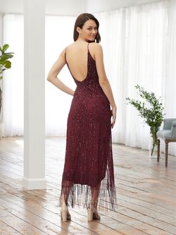 Style 40377 House Of Wu Black Size 12 Side Slit Speakeasy Cocktail Dress on Queenly