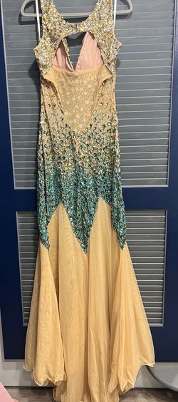 Nude Size 18 Mermaid Dress on Queenly