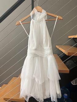 Selfie leslie White Size 0 50 Off Bridal Shower Cocktail Dress on Queenly