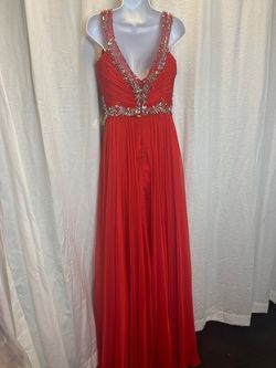 Mac Duggal Red Size 8 A-line Dress on Queenly