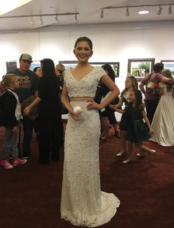 Sherri Hill White Size 2 50 Off Military Pageant Mermaid Dress on Queenly