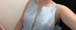 Sherri Hill Blue Size 8 High Neck 70 Off Ball gown on Queenly