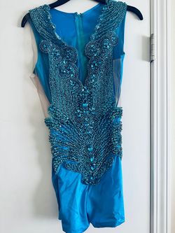 Blue Size 12 Jumpsuit Dress on Queenly