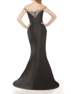 Style 1-4026689922-397 Elena Elias Black Size 14 Prom Embroidery Mermaid Dress on Queenly