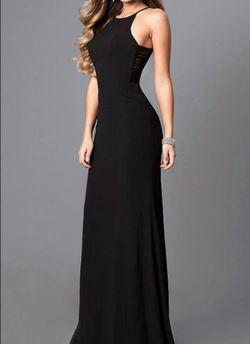 Style 1-2863278744-238 FAVIANA Black Size 12 Prom Winter Formal Sorority Formal Straight Dress on Queenly
