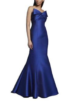 Style 1-4038102229-1901 FRASCARA Blue Size 6 A-line Flare Tall Height Mermaid Dress on Queenly