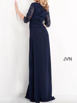 Style 1-1218064410-472 JOVANI Blue Size 16 Tall Height Free Shipping Straight Dress on Queenly