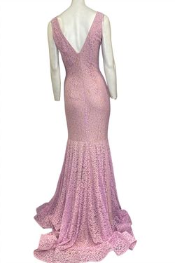 Style 1-361230765-1498 JOVANI Purple Size 4 Sheer Floor Length Mermaid Dress on Queenly