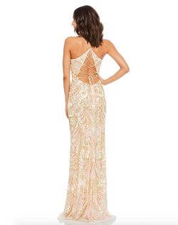 Style 1-2348728684-1498 MAC DUGGAL Nude Size 4 Free Shipping Jewelled Straight Dress on Queenly