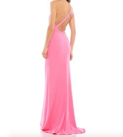 Style 1-2883964146-1498 MAC DUGGAL Hot Pink Size 4 Prom Black Tie Straight Dress on Queenly