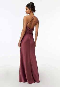 Style 1-128116033-397 MORILEE Pink Size 14 Floor Length Military 1-128116033-397 Tall Height Straight Dress on Queenly