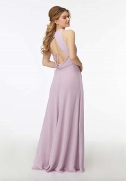 Style 1-3248405709-2168 MORILEE Pink Size 8 Free Shipping Black Tie Floor Length Side slit Dress on Queenly