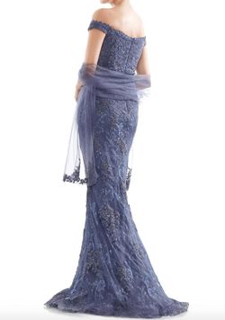 Style 1-905260921-472 Rina Di Montella Blue Size 16 Free Shipping Prom Floor Length Straight Dress on Queenly
