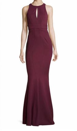 Style 1-3989777633-1901 Zac Posen Red Size 6 Belt Floor Length Burgundy Military Straight Dress on Queenly