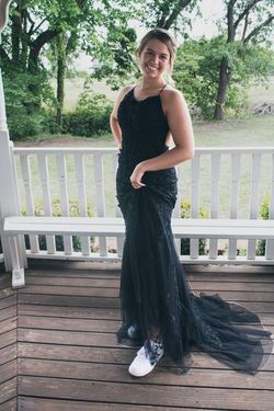 Sherri Hill Black Size 6 Floor Length Prom Mermaid Dress on Queenly