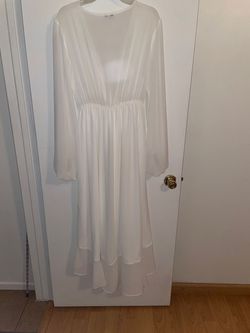 White Size 16 Straight Dress on Queenly
