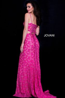 Style 60373 Jovani Pink Size 8 Corset 50 Off Floor Length Side slit Dress on Queenly