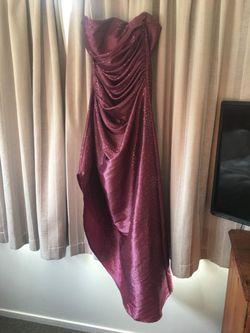 Primcipals Purple Size 12 Plus Size Ball gown on Queenly