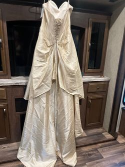 Gold Size 14 Ball gown on Queenly