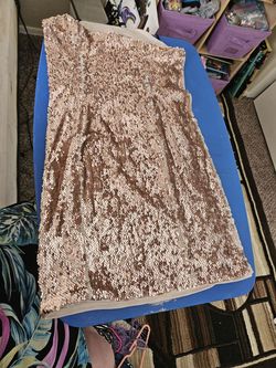 Brown Size 4 Side slit Dress on Queenly