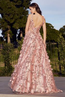 Style J838 Cinderella Divine Pink Size 6 V Neck Train Bridgerton Ball gown on Queenly