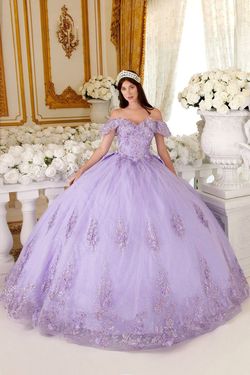 Style 15701 Cinderella Divine Purple Size 8 Polyester A-line Embroidery Ball gown on Queenly
