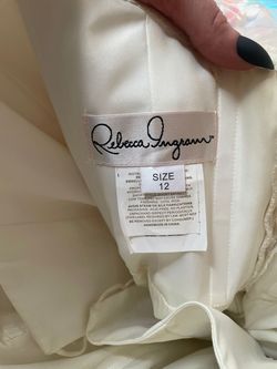 Style Rebecca Ingram Bernice, style # 82X2369 Maggie Sottero White Size 12 Free Shipping Strapless Plus Size Floor Length Ball gown on Queenly