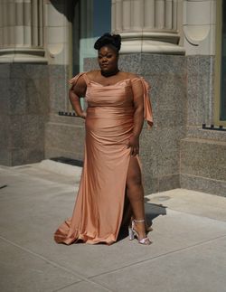 Nude Size 18 Side slit Dress on Queenly
