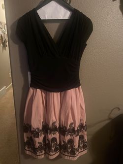 S.L. Fashions Pink Size 16 Plus Size Jersey Cocktail Dress on Queenly