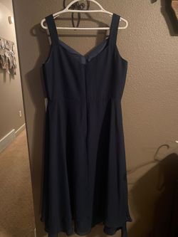 JJs House Blue Size 16 Plus Size Prom Cocktail Dress on Queenly