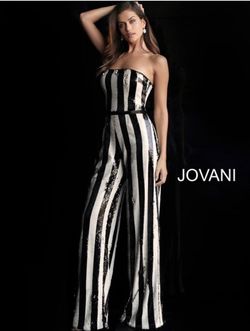 Jovani Black Size 2 Strapless Jumpsuit Dress on Queenly