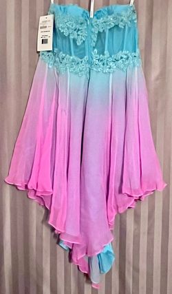 Style 88635 Sherri Hill Multicolor Size 6 Free Shipping Straight Dress on Queenly
